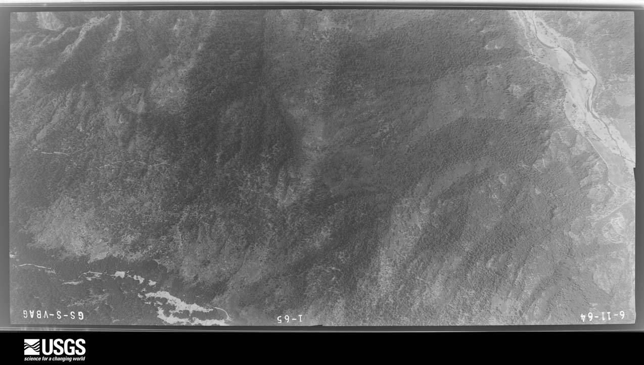 U.S. Geological Survey aerial photograph, 1964-06-19, scale 1:17000