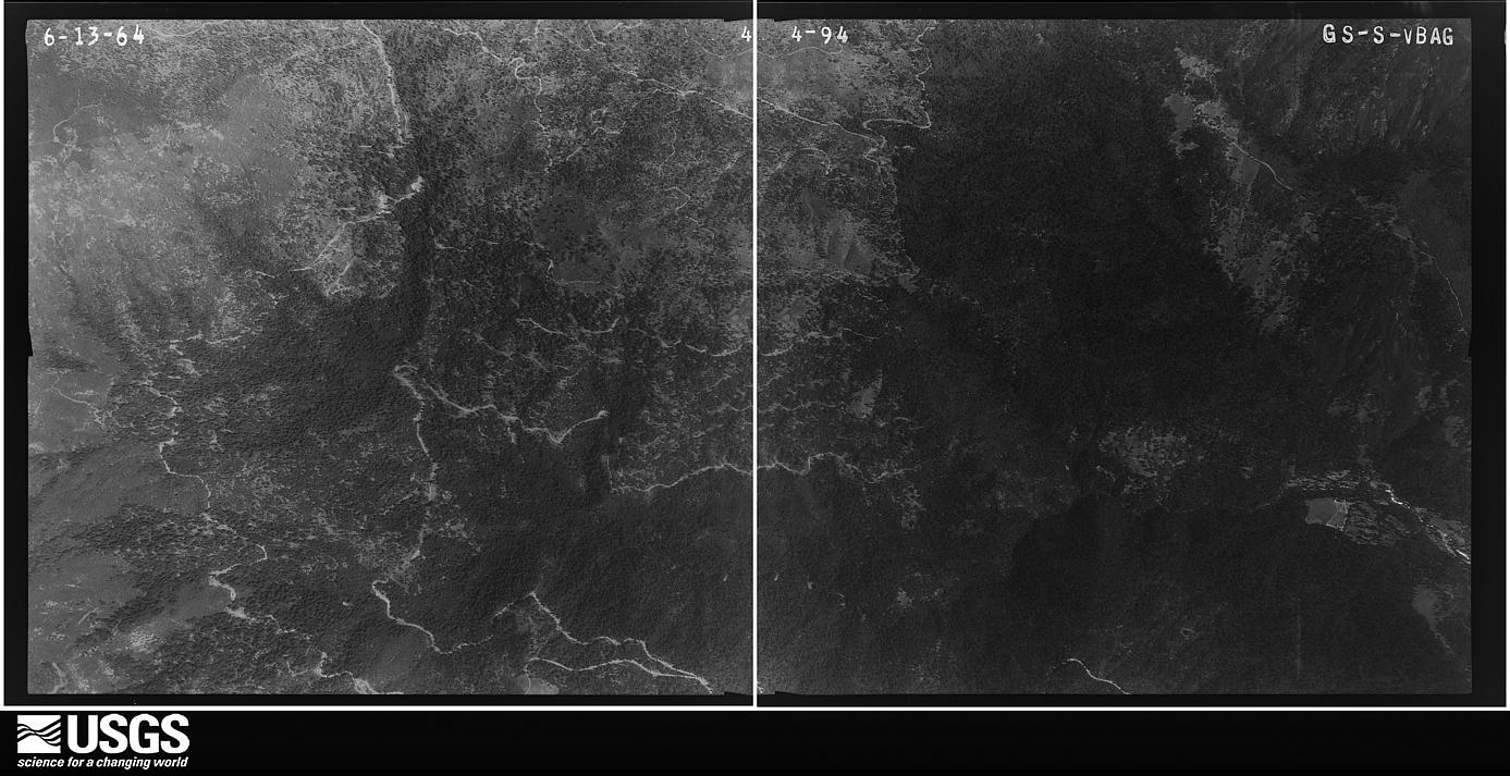 U.S. Geological Survey aerial photograph, 1964-06-19, scale 1:17000