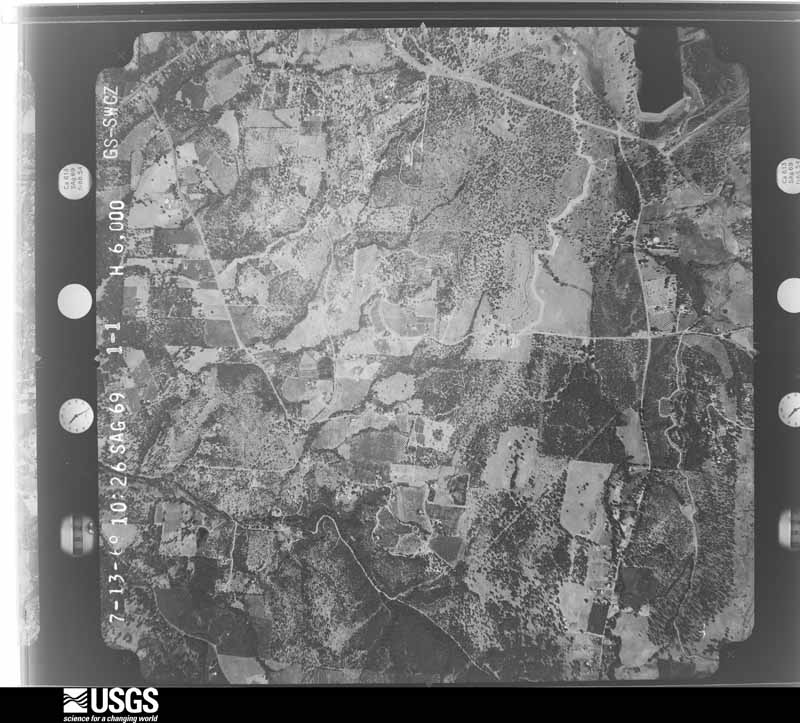 U.S. Geological Survey aerial photograph, 1969-07-13, scale 1:20500