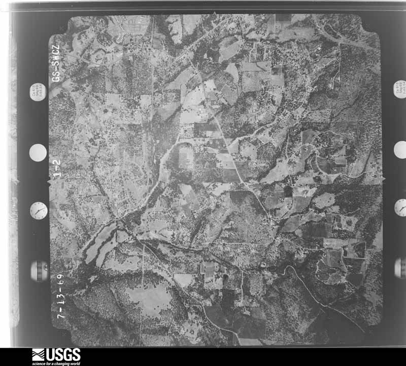 U.S. Geological Survey aerial photograph, 1969-07-13, scale 1:20500