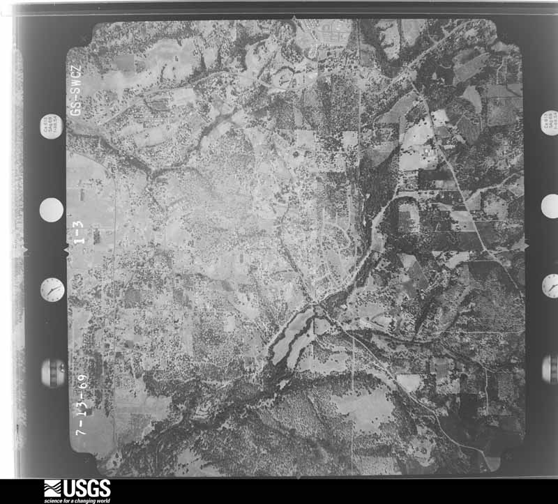 U.S. Geological Survey aerial photograph, 1969-07-13, scale 1:20500