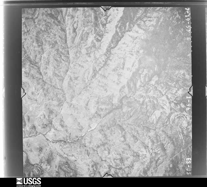 U.S. Geological Survey aerial photograph, 1953-07-01, scale 1:37400