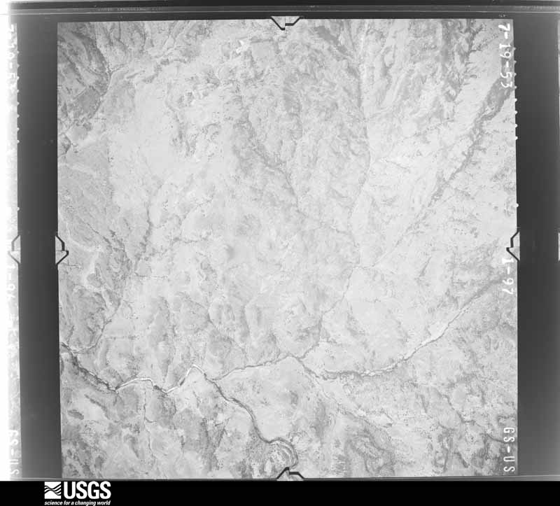 U.S. Geological Survey aerial photograph, 1953-07-01, scale 1:37400