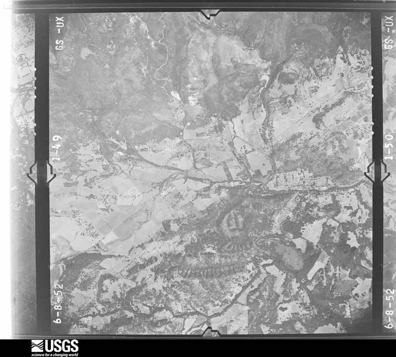 U.S. Geological Survey aerial photograph, 1952-07-01, scale 1:23600