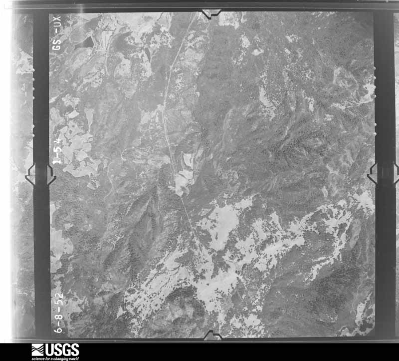 U.S. Geological Survey aerial photograph, 1952-07-01, scale 1:23600