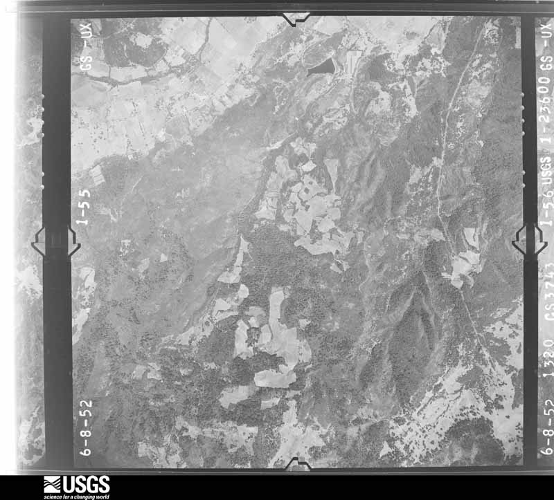 U.S. Geological Survey aerial photograph, 1952-07-01, scale 1:23600
