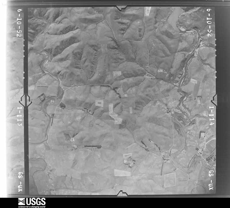 U.S. Geological Survey aerial photograph, 1952-07-01, scale 1:23600