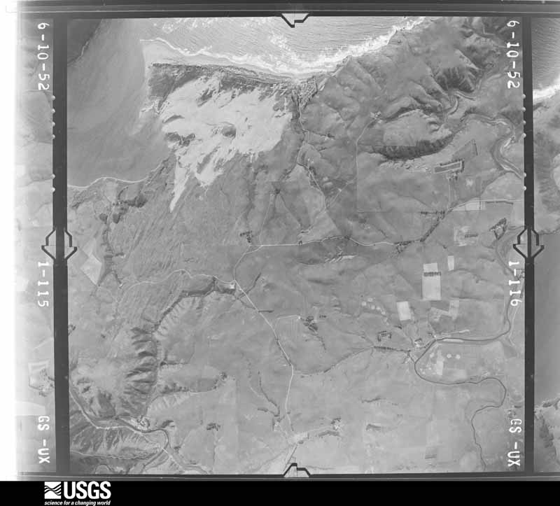 U.S. Geological Survey aerial photograph, 1952-07-01, scale 1:23600
