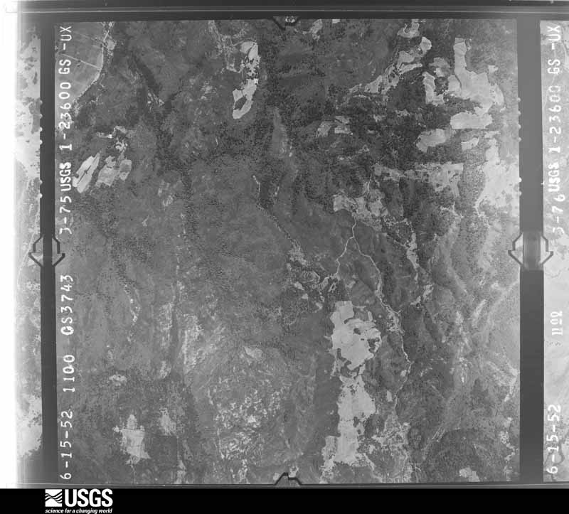 U.S. Geological Survey aerial photograph, 1952-07-01, scale 1:23600
