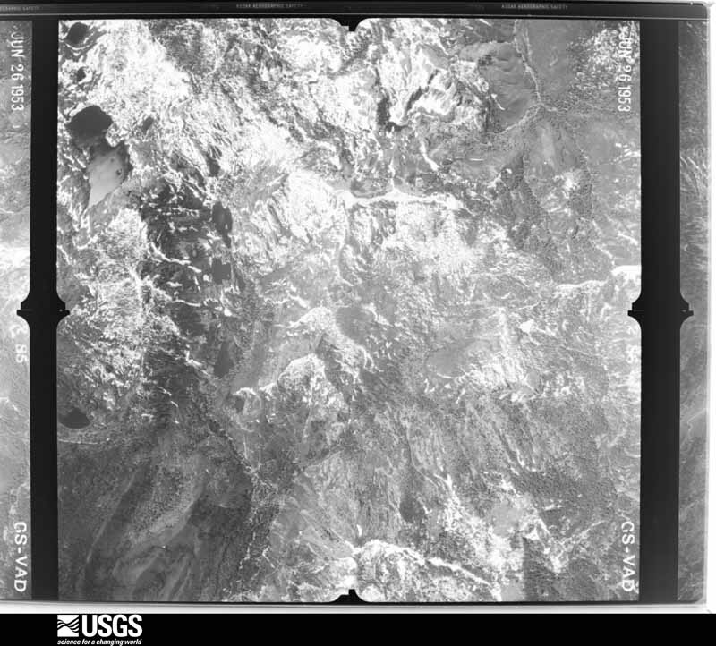 U.S. Geological Survey aerial photograph, 1953-06-27, scale 1:37400