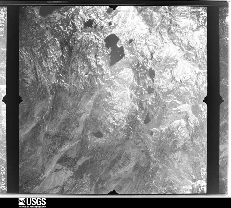 U.S. Geological Survey aerial photograph, 1953-06-27, scale 1:37400