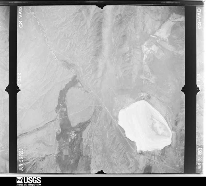 U.S. Geological Survey aerial photograph, 1953-06-27, scale 1:37400