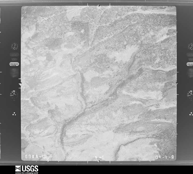 U.S. Geological Survey aerial photograph, 1960-08-05, scale 1:35000