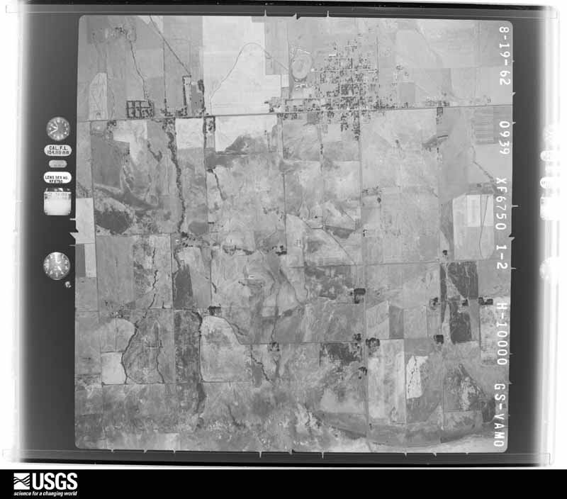 U.S. Geological Survey aerial photograph, 1962-08-19, scale 1:20000