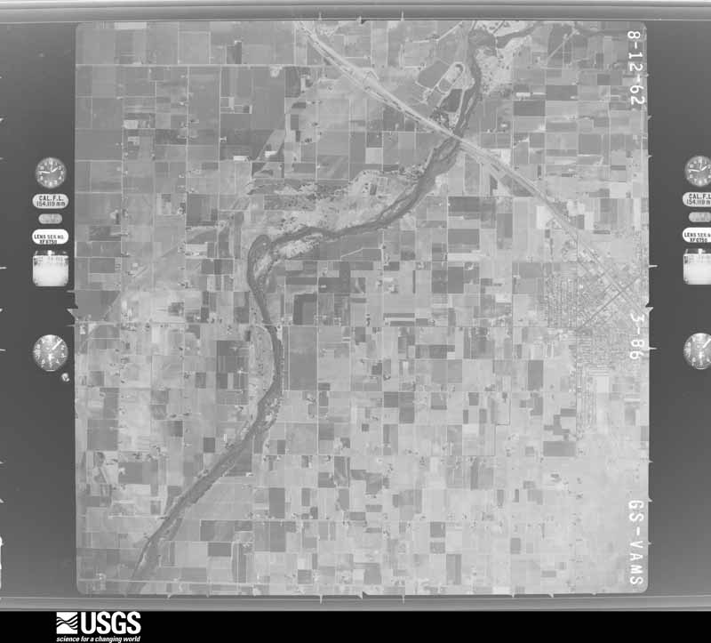U.S. Geological Survey aerial photograph, 1962-08-10, scale 1:30000