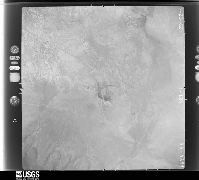 U.S. Geological Survey aerial photograph, 1962-07-21, scale 1:40000
