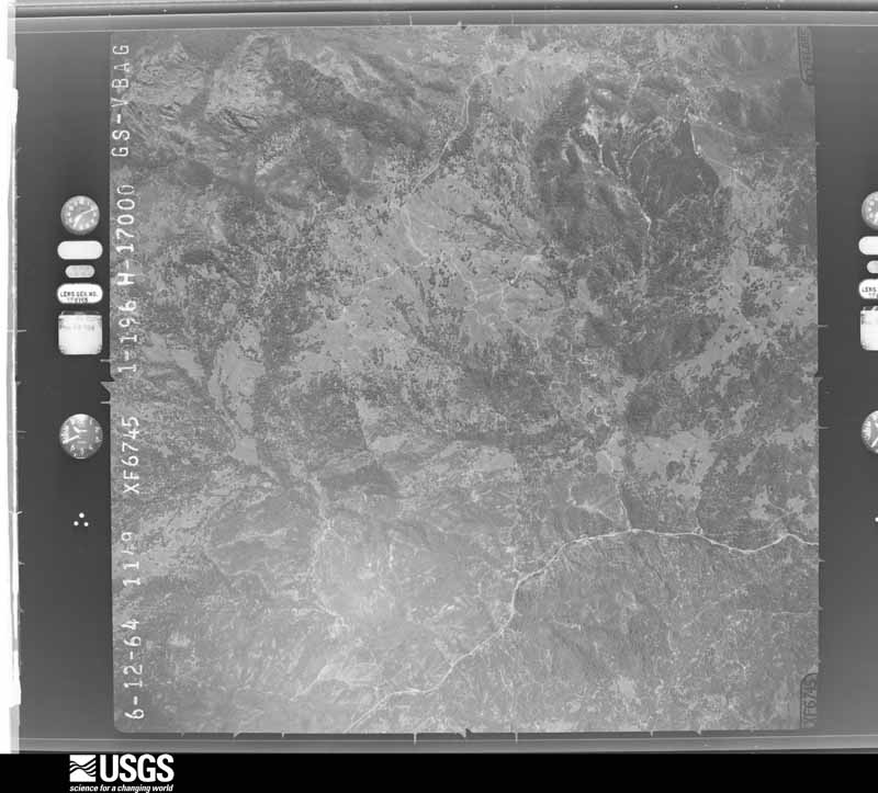 U.S. Geological Survey aerial photograph, 1964-06-01, scale 1:34000
