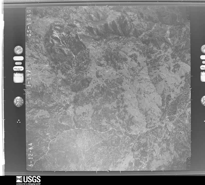 U.S. Geological Survey aerial photograph, 1964-06-01, scale 1:34000