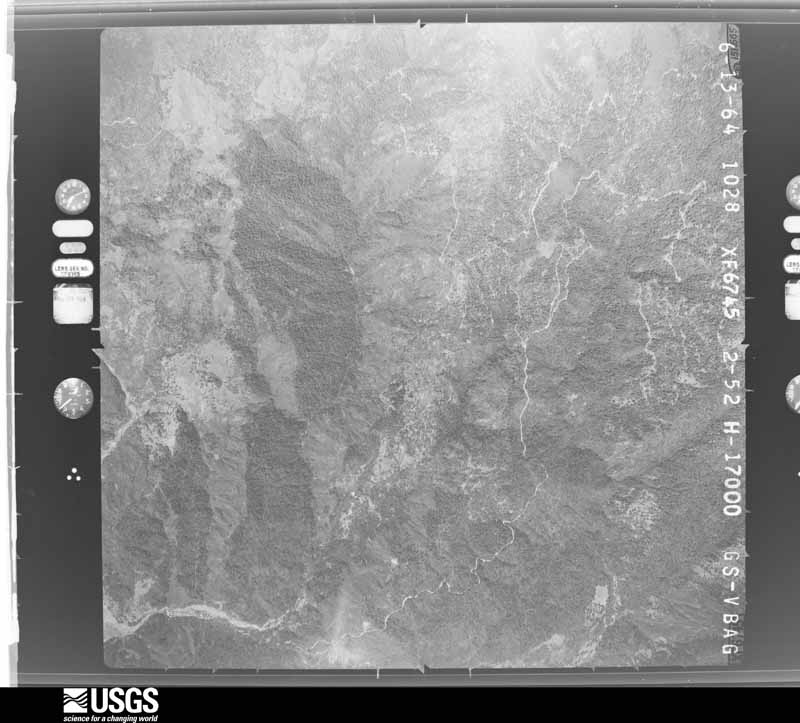 U.S. Geological Survey aerial photograph, 1964-06-19, scale 1:34000