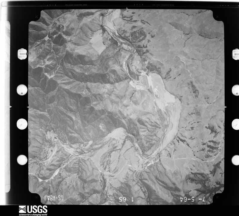U.S. Geological Survey aerial photograph, 1964-08-15, scale 1:34000
