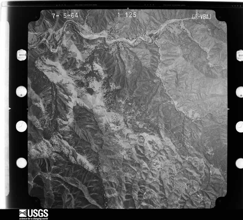 U.S. Geological Survey aerial photograph, 1964-08-15, scale 1:34000
