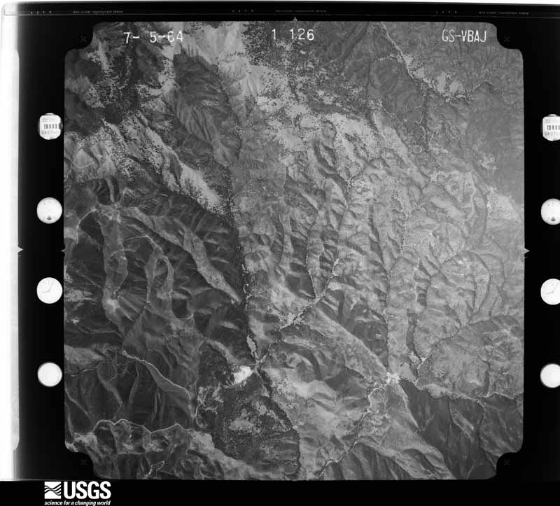U.S. Geological Survey aerial photograph, 1964-08-15, scale 1:34000