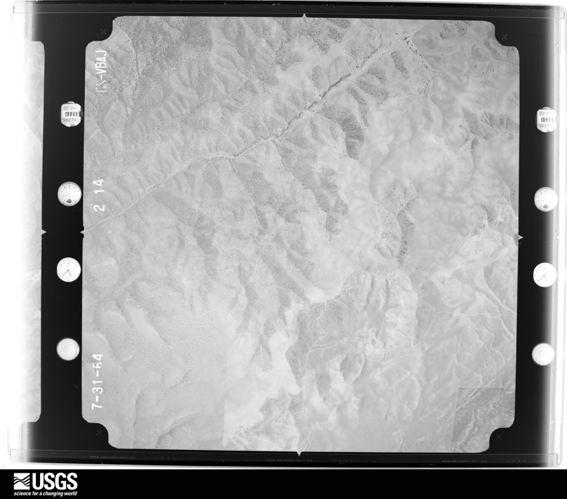 U.S. Geological Survey aerial photograph, 1964-07-31, scale 1:20000