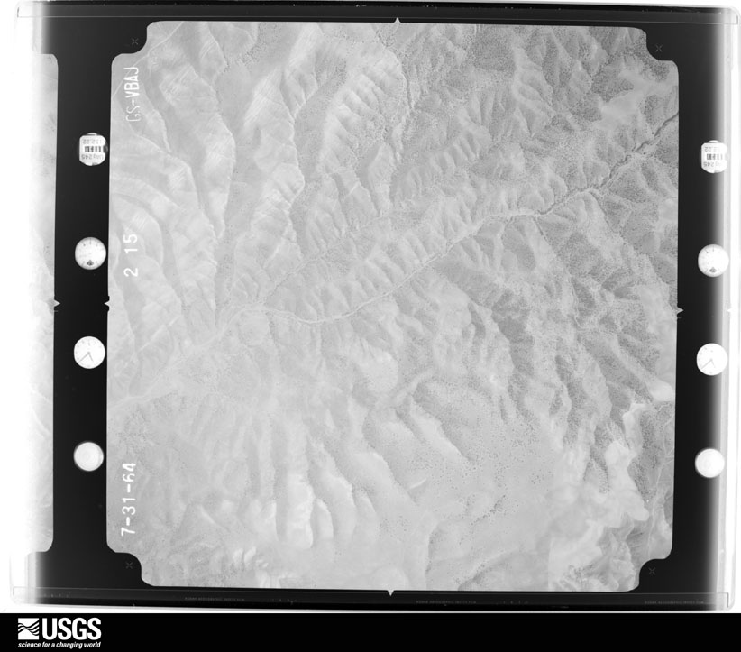 U.S. Geological Survey aerial photograph, 1964-07-31, scale 1:20000