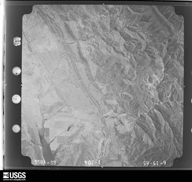 U.S. Geological Survey aerial photograph, 1965-06-22, scale 1:36000