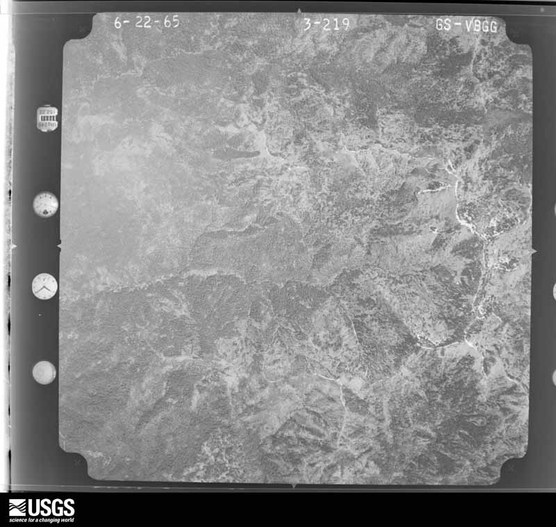 U.S. Geological Survey aerial photograph, 1965-06-22, scale 1:36000