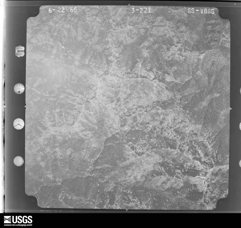 U.S. Geological Survey aerial photograph, 1965-06-22, scale 1:36000