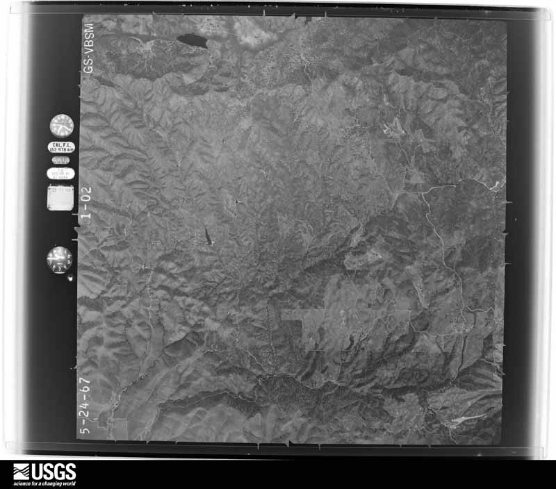U.S. Geological Survey aerial photograph, 1967-05-24, scale 1:34000
