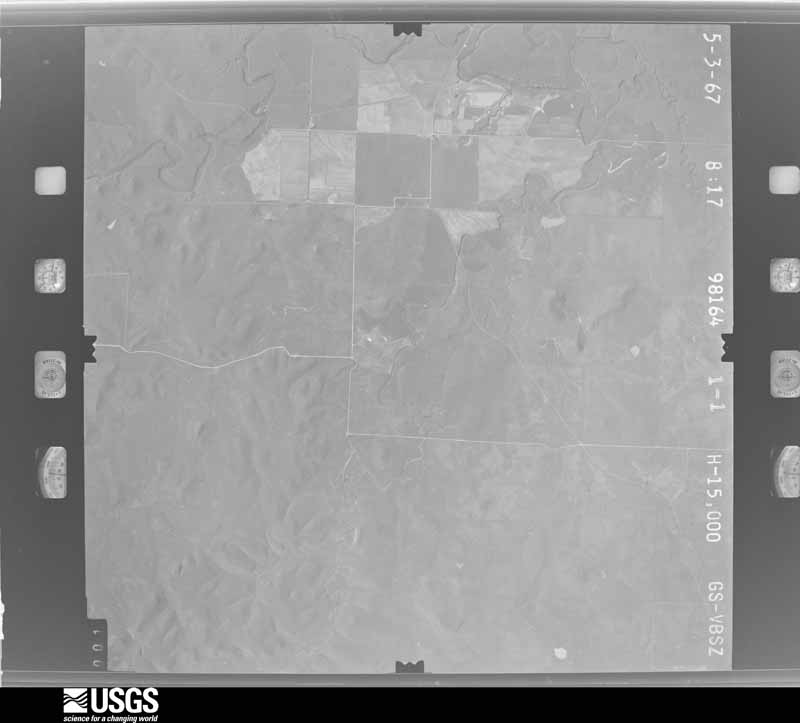 U.S. Geological Survey aerial photograph, 1967-05-03, scale 1:30000