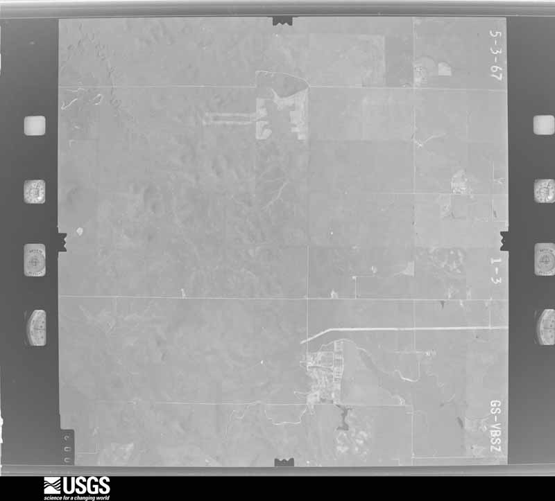 U.S. Geological Survey aerial photograph, 1967-05-03, scale 1:30000