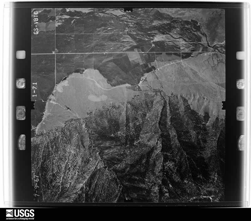 U.S. Geological Survey aerial photograph, 1967-07-10, scale 1:34000