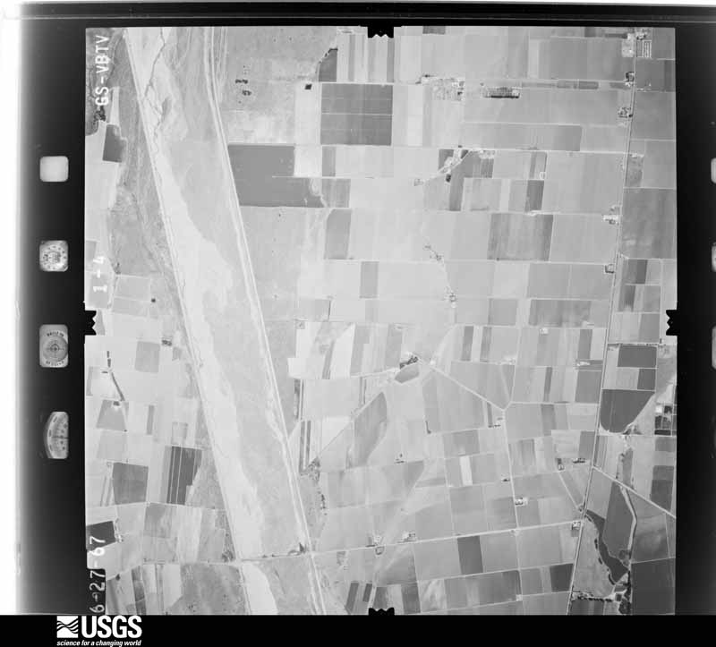 U.S. Geological Survey aerial photograph, 1967-06-27, scale 1:24000