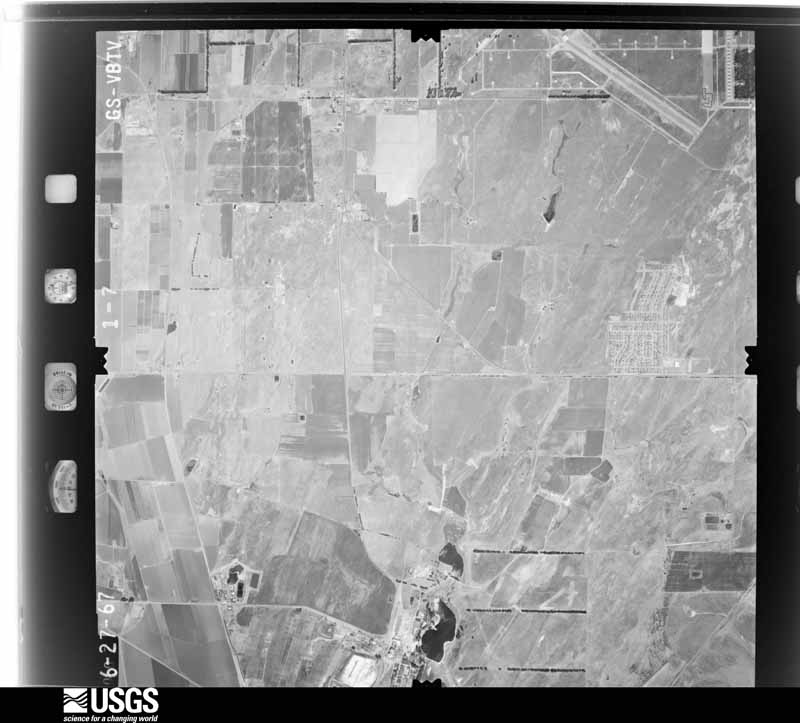 U.S. Geological Survey aerial photograph, 1967-06-27, scale 1:24000