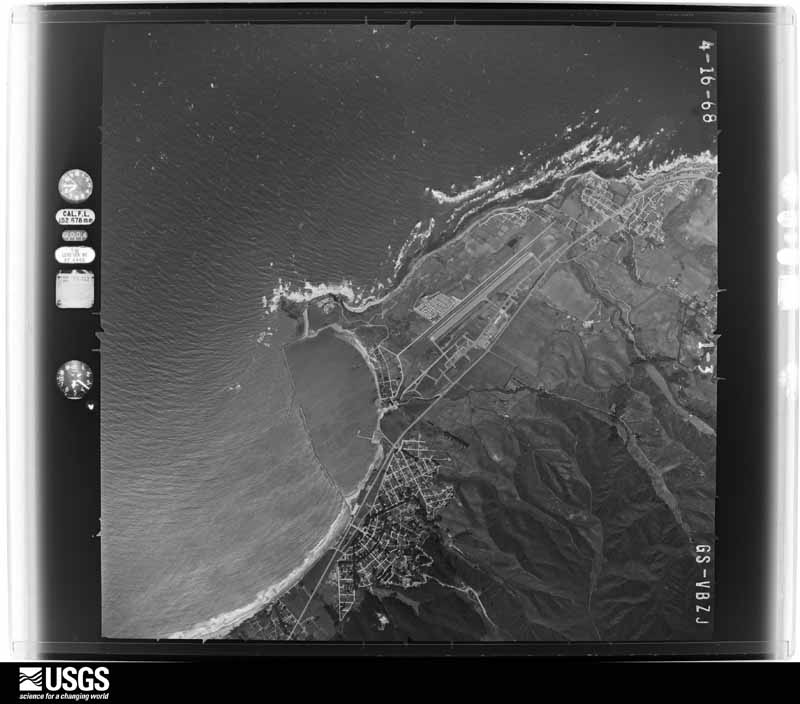 U.S. Geological Survey aerial photograph, 1968-04-16, scale 1:30000