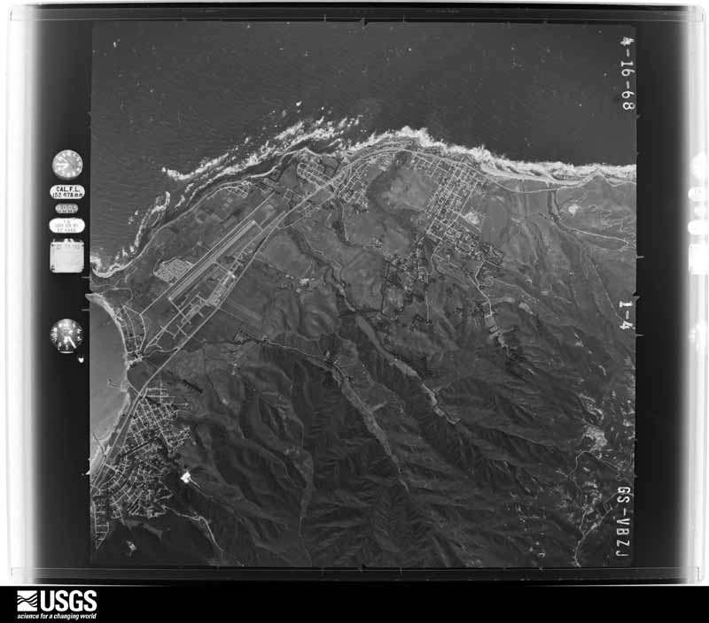 U.S. Geological Survey aerial photograph, 1968-04-16, scale 1:30000