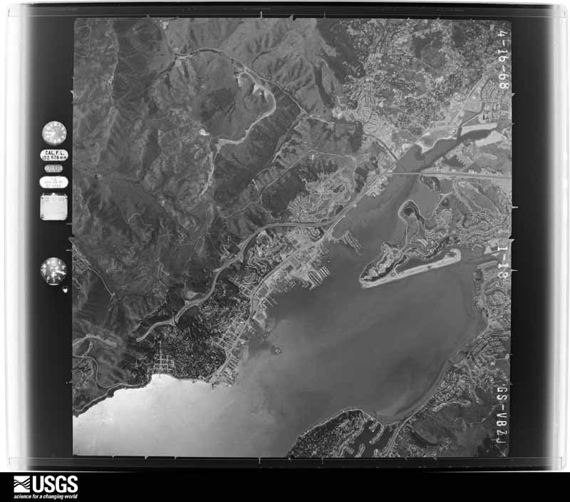 U.S. Geological Survey aerial photograph, 1968-04-16, scale 1:30000