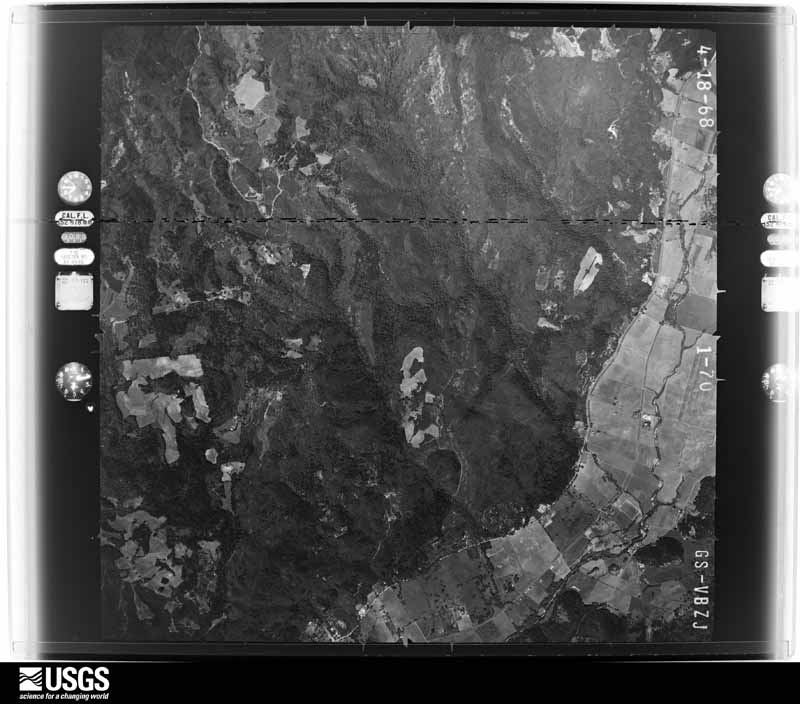 U.S. Geological Survey aerial photograph, 1968-04-18, scale 1:30000
