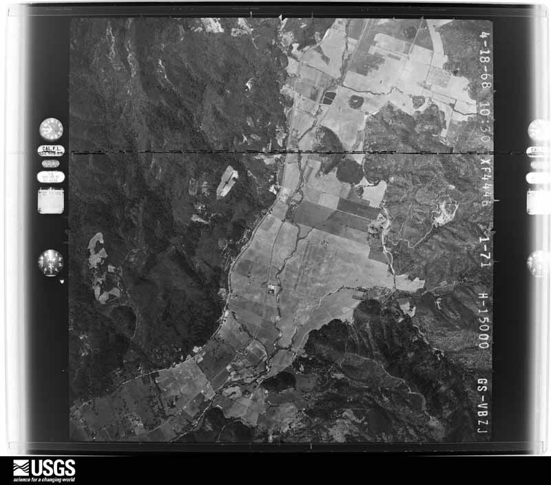 U.S. Geological Survey aerial photograph, 1968-04-18, scale 1:30000