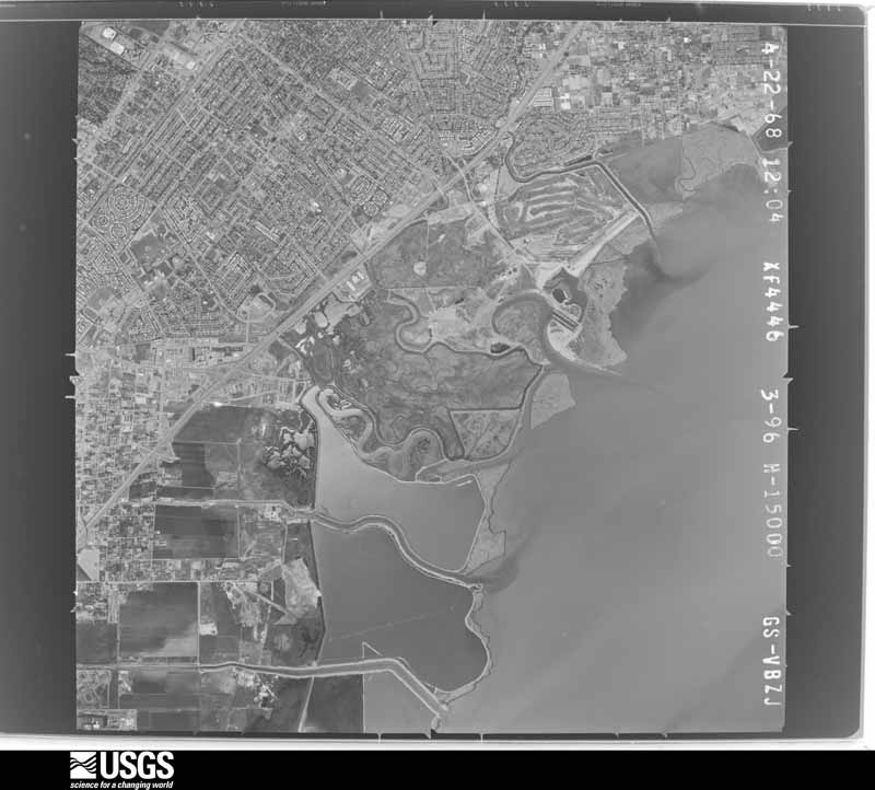 U.S. Geological Survey aerial photograph, 1968-04-22, scale 1:30000