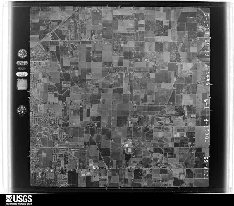 U.S. Geological Survey aerial photograph, 1968-05-01, scale 1:30000