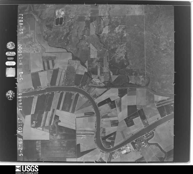 U.S. Geological Survey aerial photograph, 1968-05-02, scale 1:30000