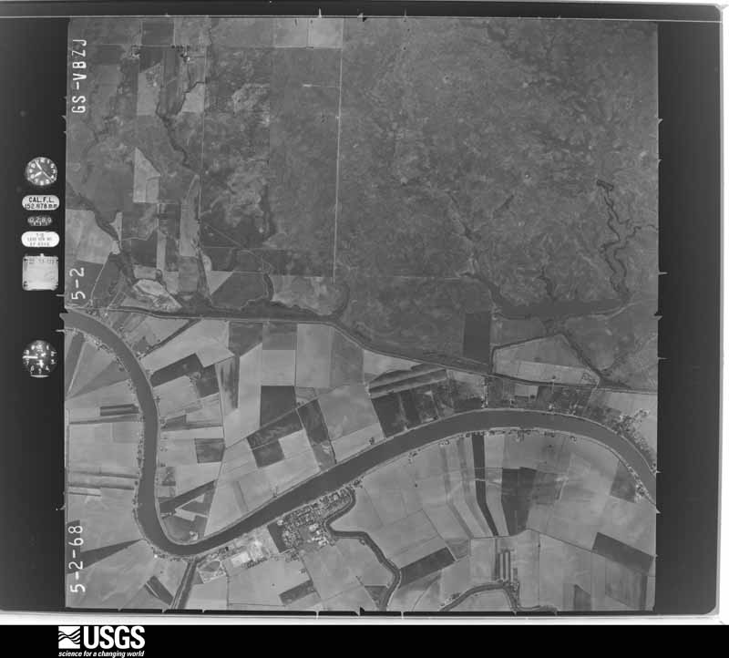 U.S. Geological Survey aerial photograph, 1968-05-02, scale 1:30000