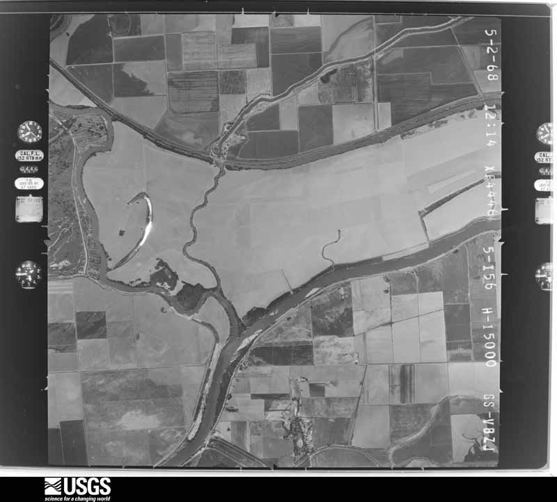 U.S. Geological Survey aerial photograph, 1968-05-02, scale 1:30000
