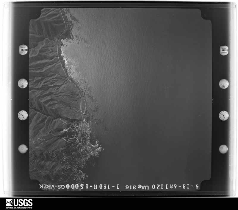 U.S. Geological Survey aerial photograph, 1968-05-18, scale 1:30000