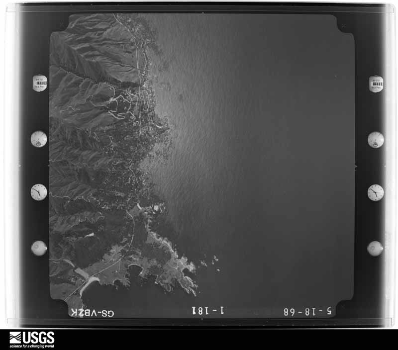 U.S. Geological Survey aerial photograph, 1968-05-18, scale 1:30000