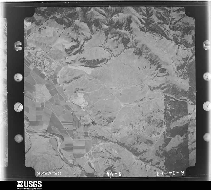 U.S. Geological Survey aerial photograph, 1968-06-01, scale 1:30000